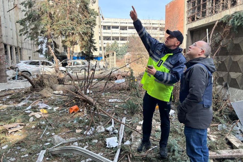 Il capo del dipartimento investigativo regionale della polizia nazionale, Serhii Bolvinov - Avvenire