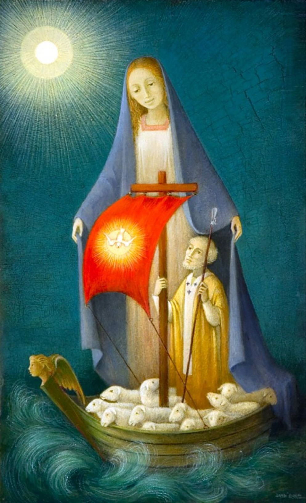 Bradi Barth Maria, madre della Chiesa, olio su tela, Collezione della Fondazione HERBRONNEN