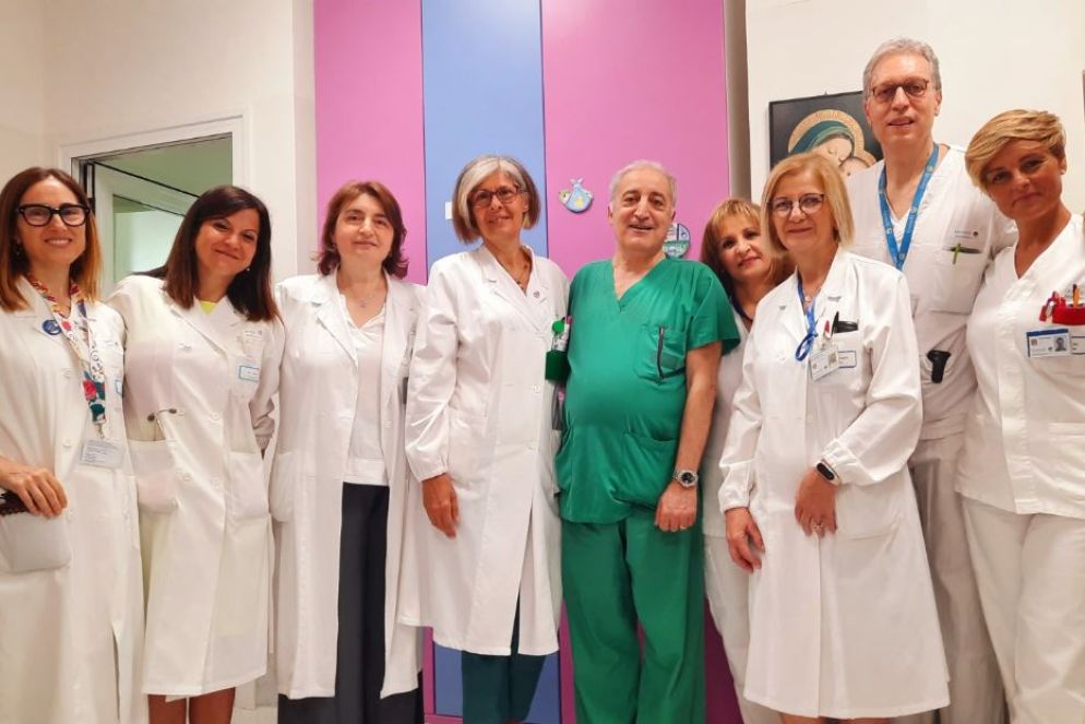 (Da sinistra): Simonetta Costa, Francesca Serrao, Brigida Carducci, Carmen Nuzzo, Antonio Lanzone, Francesca Gigli, Roberta Di Battista, Giovanni Vento, Roberta Santoloci - Gemelli