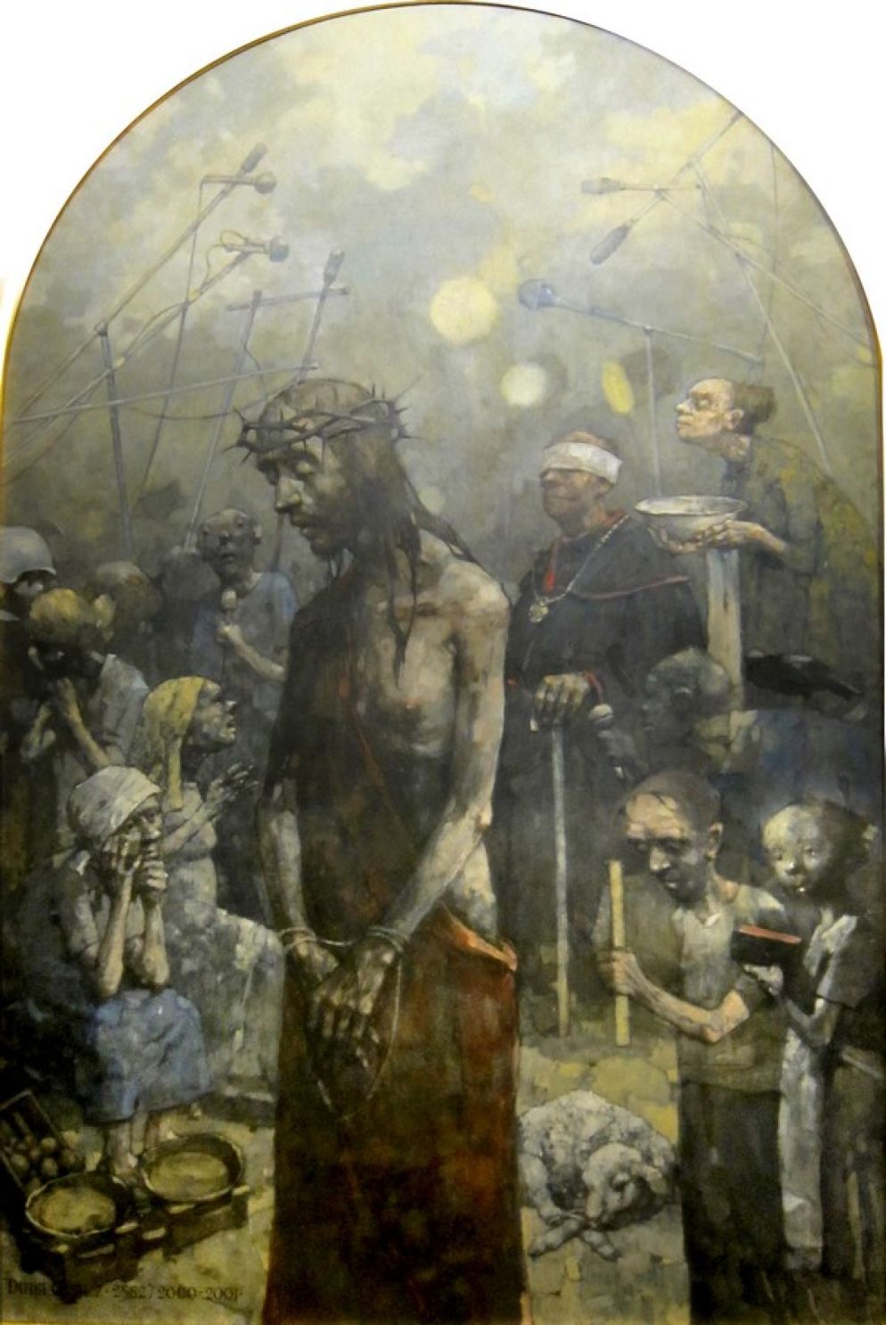 Jerzy Duda Gracz (1941-2004) Golgotha di Jasna Gora Collezione del Museo di Czestochowa I stazione (2000-2001)185 x 117