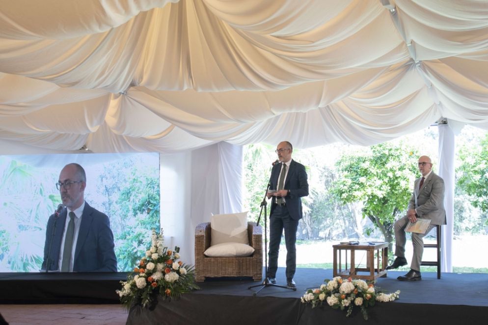 Il sindaco di Cagliari Paolo Truzzu porta il suo saluto al Convegno - Foto Carla Picciau