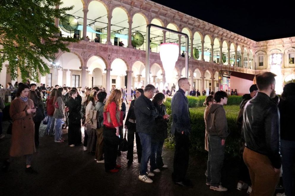 In questi giorni la Statale è sede di allestimenti legati alla Milano design week - Fotogramma