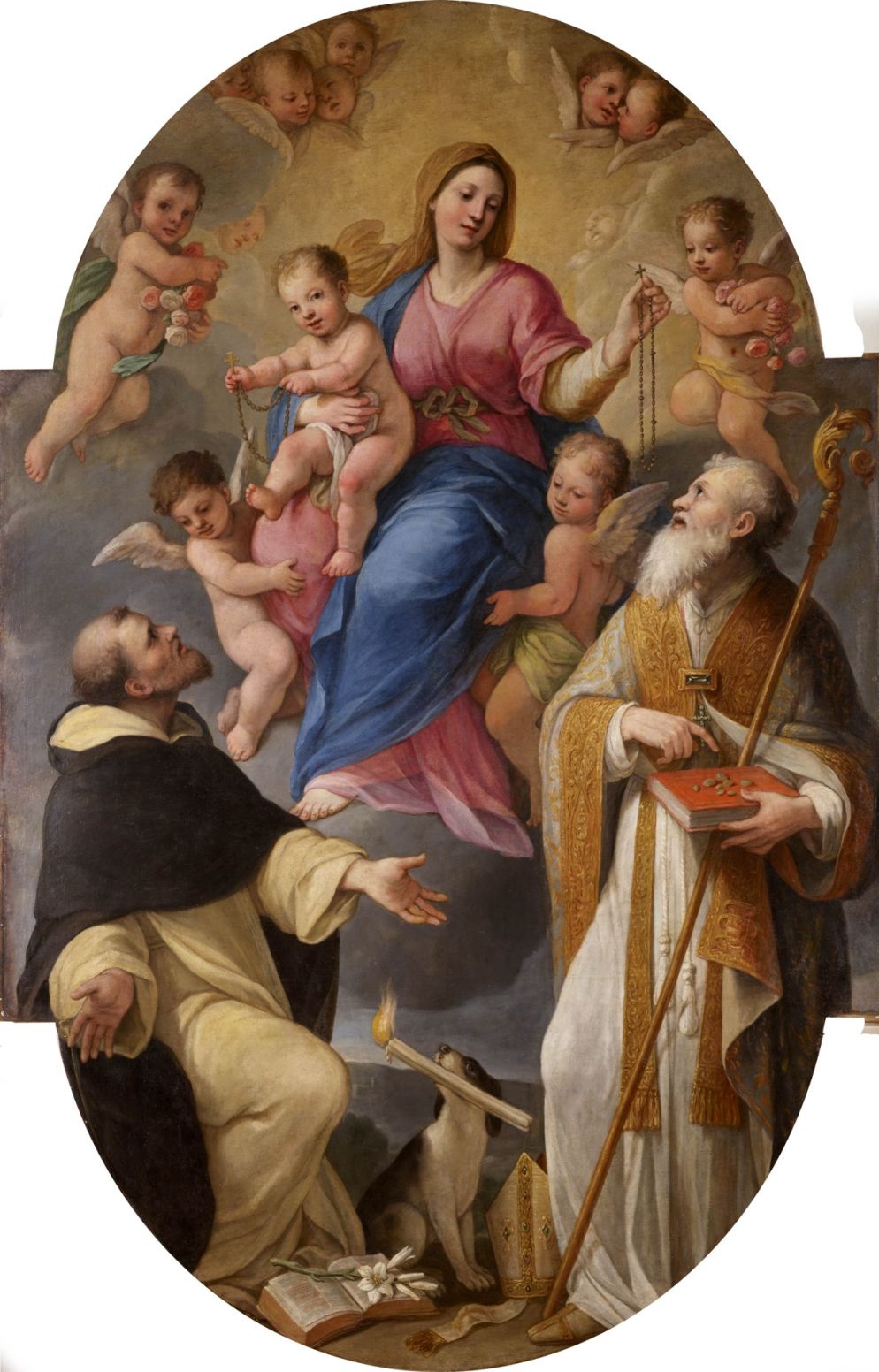 Plautilla Bricci, "Madonna del Rosario con i santi Domenico e Liborio" - Mauro Coen