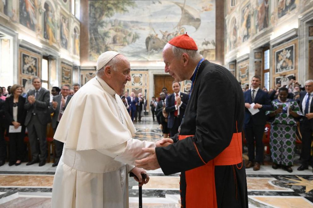 Papa Francesco con il cardinale Christoph Schönborn - Vatican Media