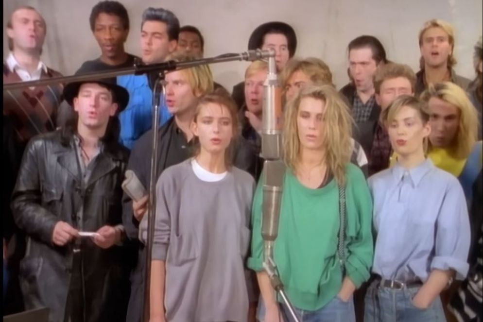 Band Aid in studio nel 1984 - .