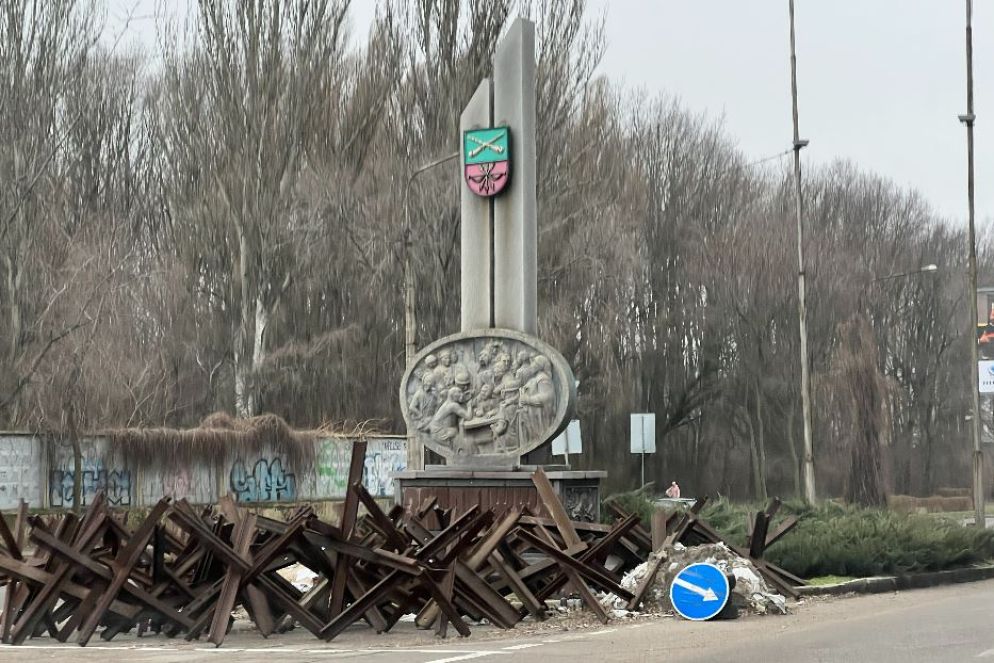 Uno degli ingressi alla città di Zaporizhzhia - Gambassi