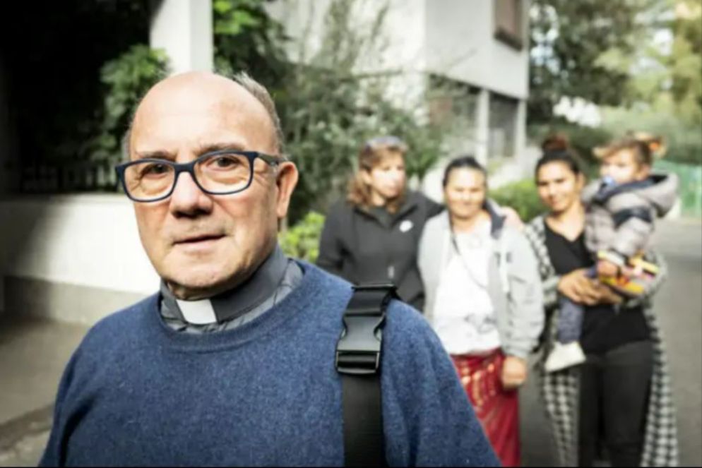 Don Stefano Meloni, parrocchia di San Gregorio Magno, alla Magliana - Gennari