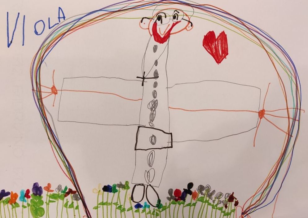 Il disegno di Viola, una bambina italiana - Pontificio Comitato per la Giornata mondiale dei bambini