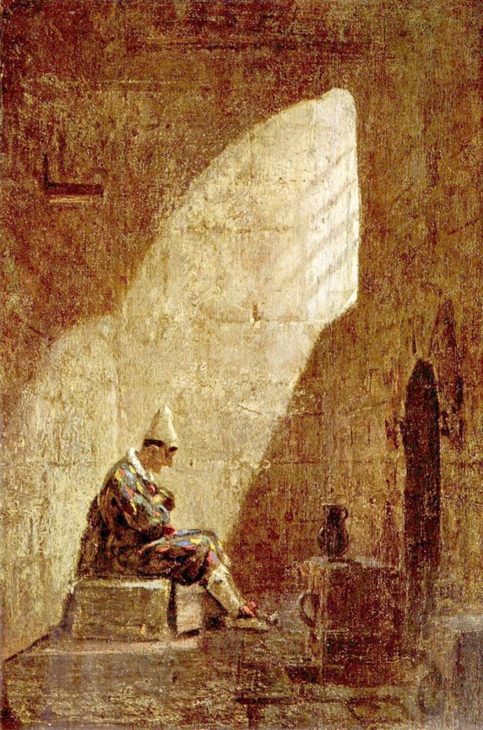 Carl Spitzweg, Mercoledì delle Ceneri, 1855-60, tempera su tela 21 x 14 cm. Stoccarda, Staatsgalerie
