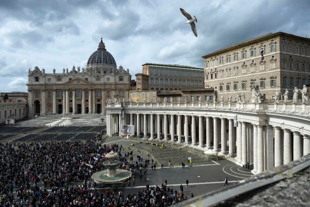 Piazza San Pietro all'Angelus del 3 marzo - Ansa