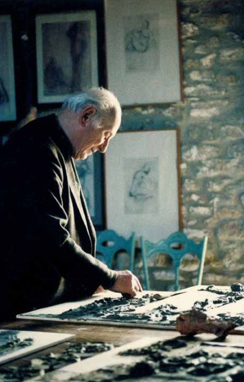 Ilario Fioravanti al lavoro - Sara e Urbano