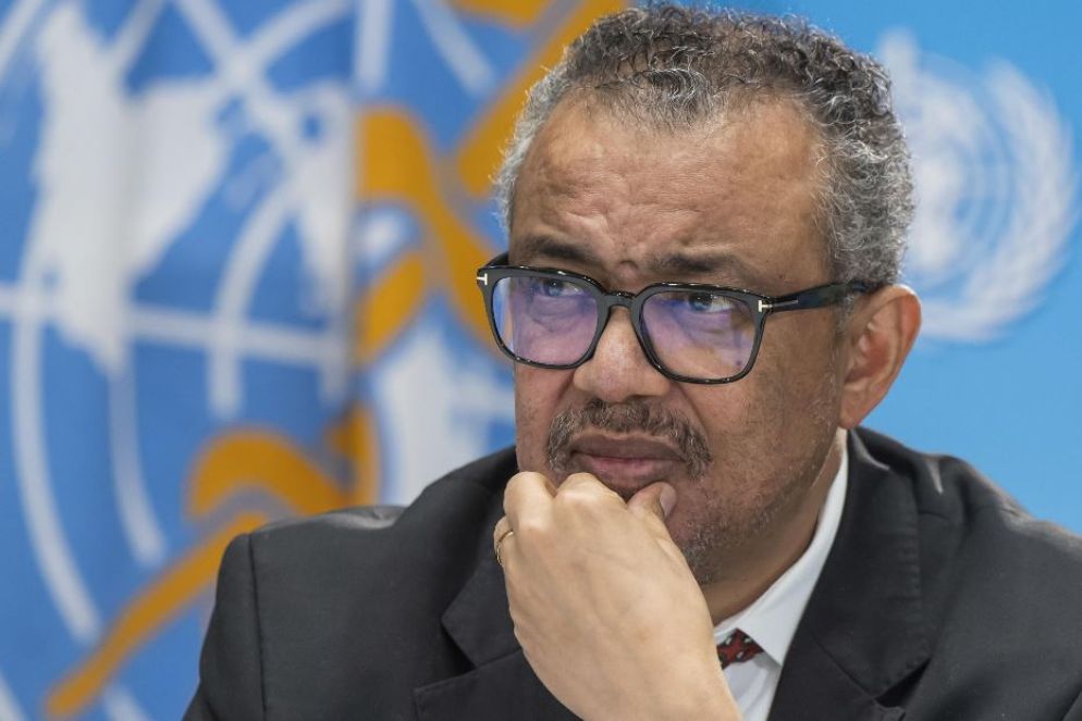 Il direttore generale dell'Oms Tedros Adhanom Ghebreyesus - Ansa