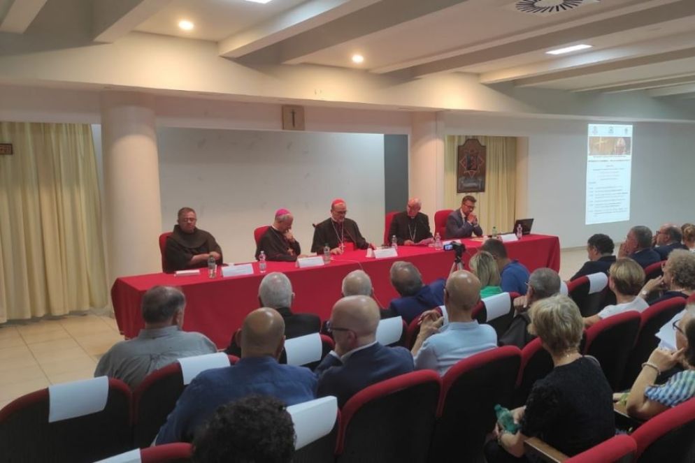 Una momento dell'incontro di venerdì 23 agosto sulla pace in Terra Santa a Matera - Arcidiocesi di Matera-Irsina