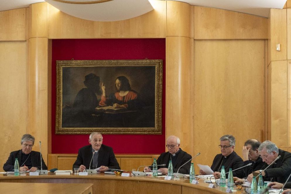 Il cardinale Matteo Zuppi, presidente della Cei, apre i lavori del Consiglio permanente della Cei - Agenzia Romano Siciliani