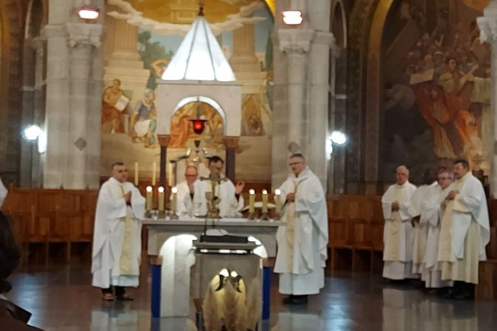 La celebrazione della Messa per i giornalisti nella Basilica del Rosario - .