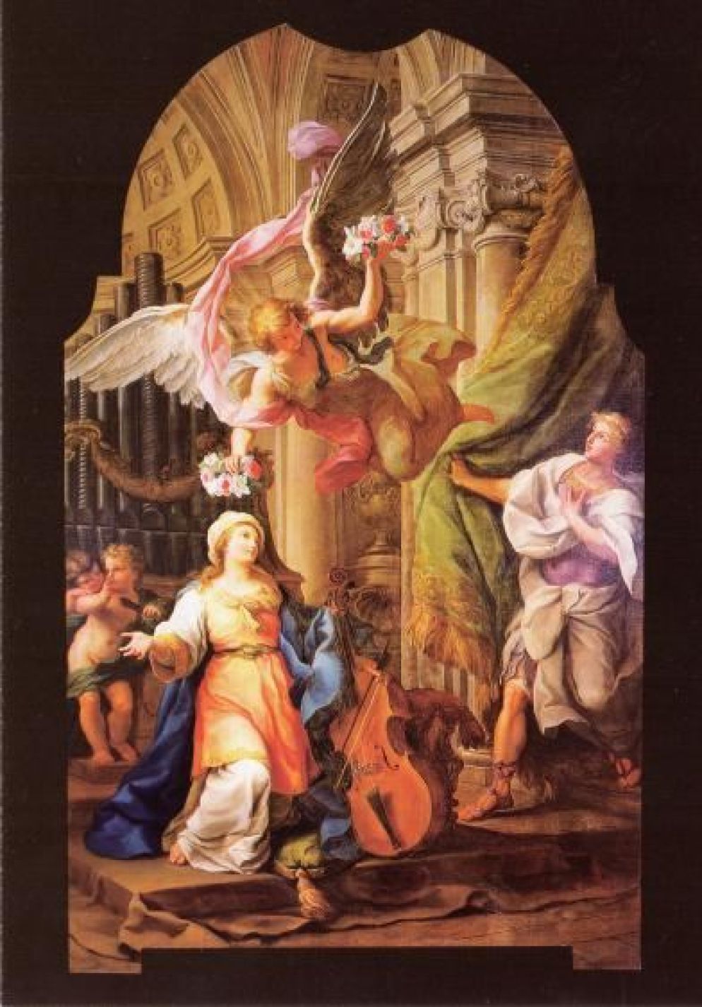 Luigi Vanvitelli, "I santi martiri Cecilia e Valeriano" - foto Benedettine Basilica di Santa Cecilia