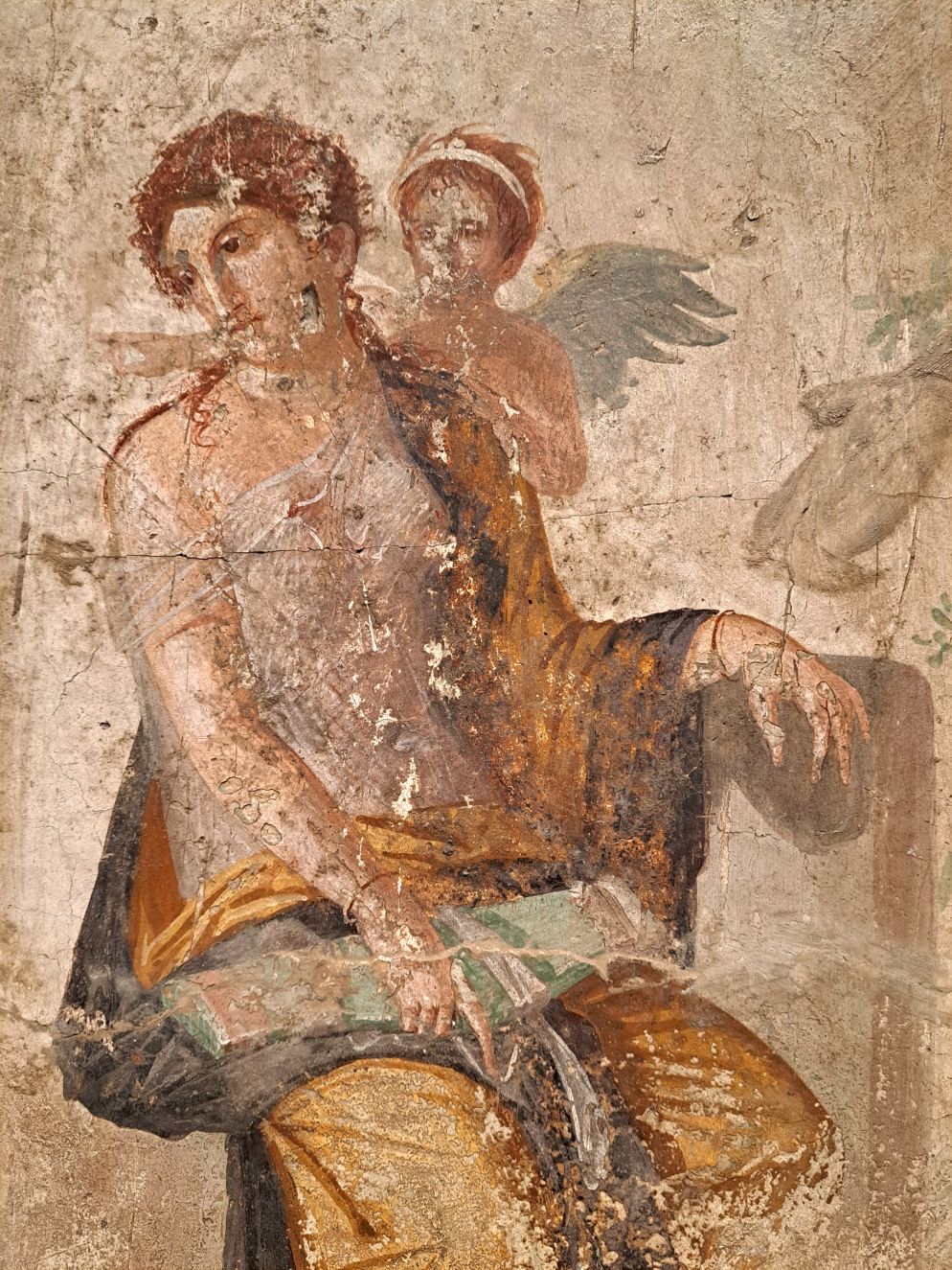 Pittura romana del I. sec. d.C., particolare da “Eros punito” (Casa dell’Amore punito) - .