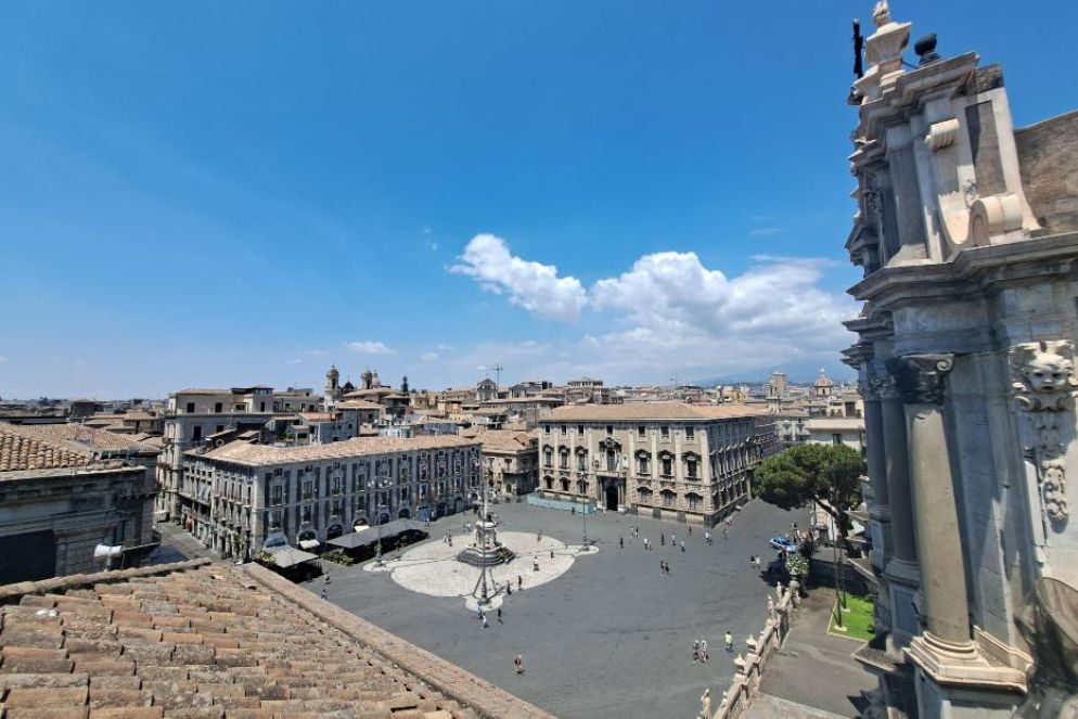 La vista di Piazza Duomo a Catania dalle terrazze del Museo diocesano - G.Matarazzo