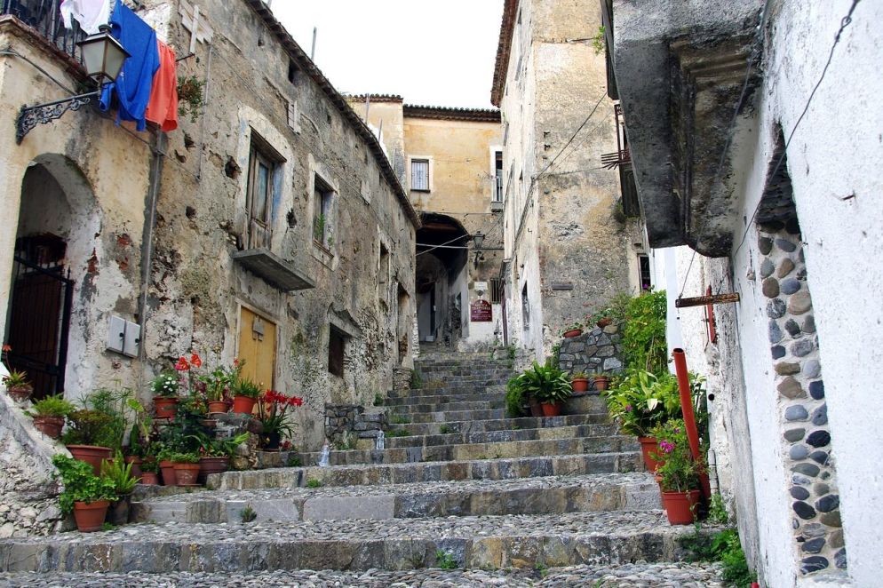 Scorcio del borgo calabrese di Scalea - CC Pixabay