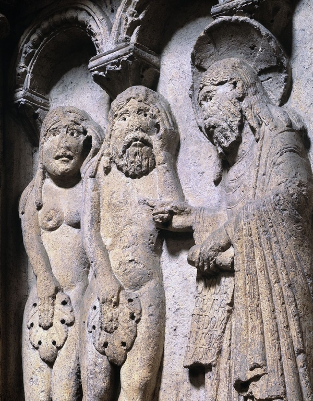 Wiligelmo, facciata del Duomo di Modena, lastra del Genesi XI sec