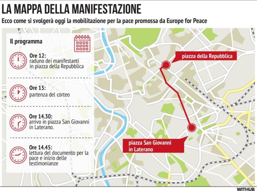 Roma 5 novembre, in marcia per la pace - Withub