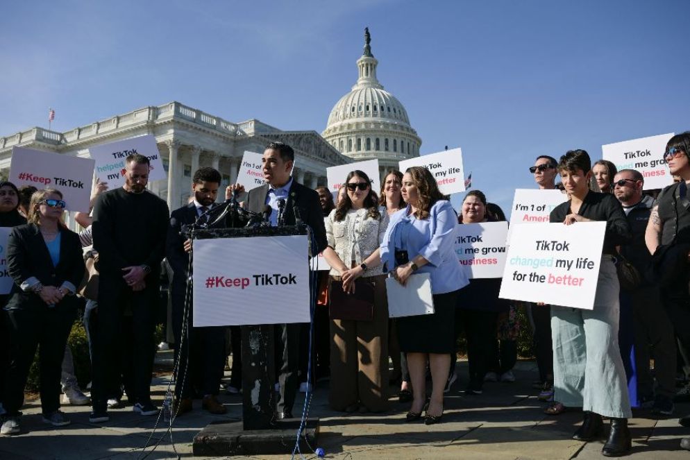 La protesta di chi vorrebbe che TikTok rimanesse disponibile anche negli Stati Uniti - Reuters