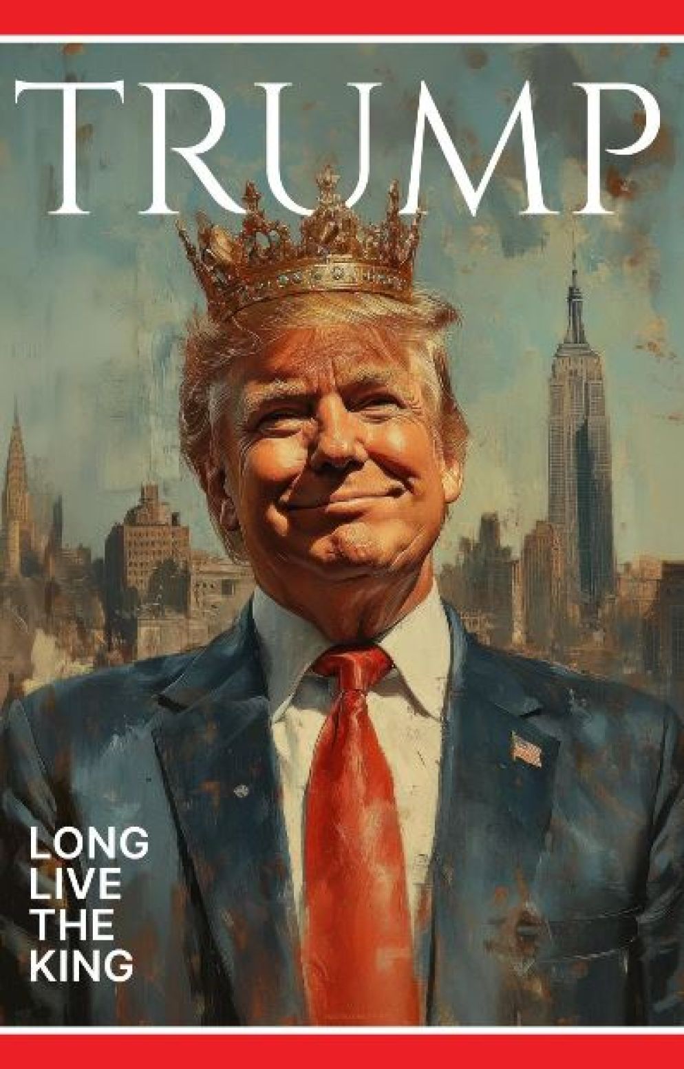 La copertina di Time-Trump postata dal presidente americano su Truth e rilanciata sui social dall'account della Casa Bianca