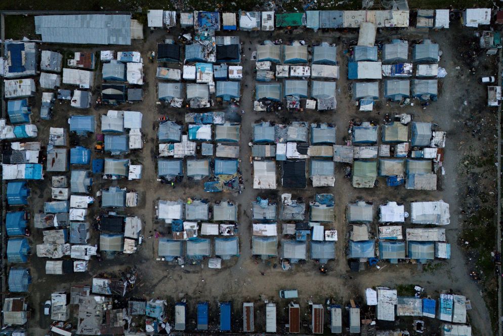 Veduta aerea della tendopoli di San Ferdinando - ©davidepreti