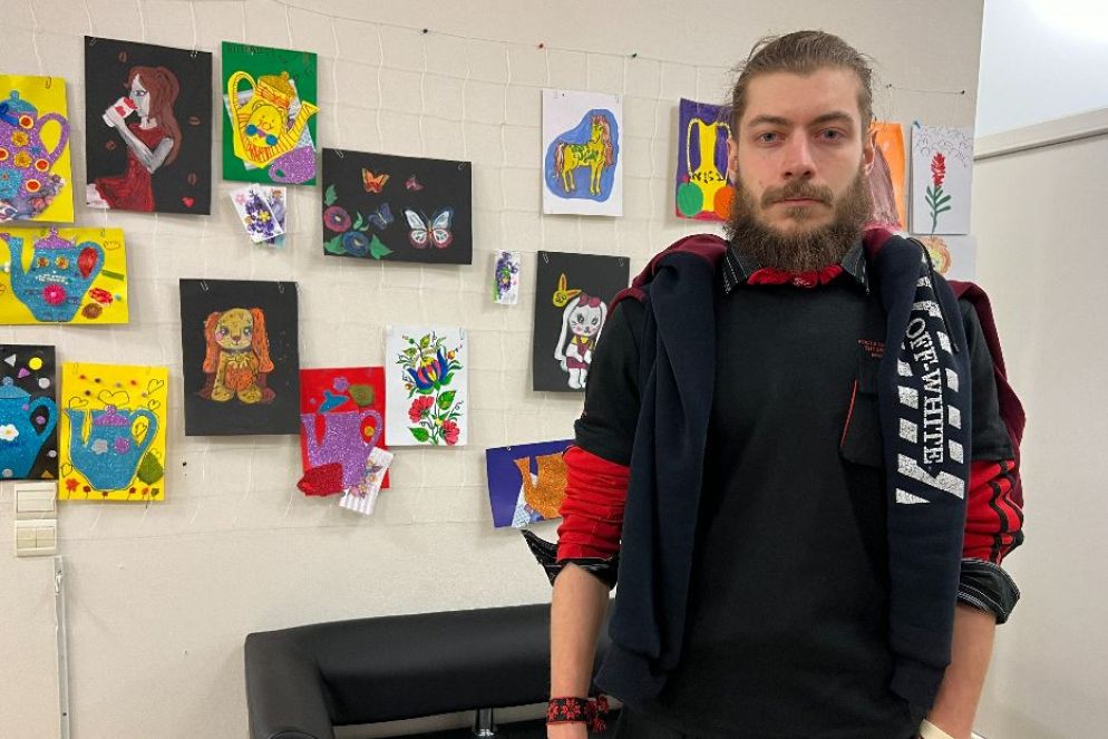 Mykola Khemii, volontario che aiuta gli sfollati e i bambini a Kramatorsk - Gambassi