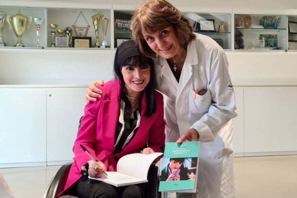 Claudia e il suo medico Maya El Hachem - Ufficio stampa Bambino Gesù