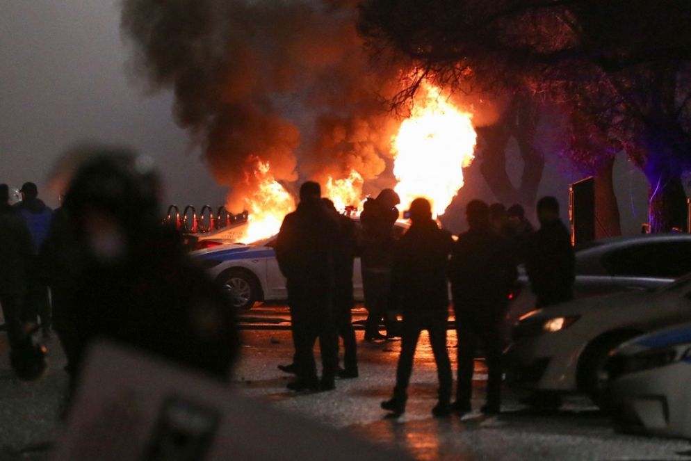 Gli scontri nella notte - Reuters