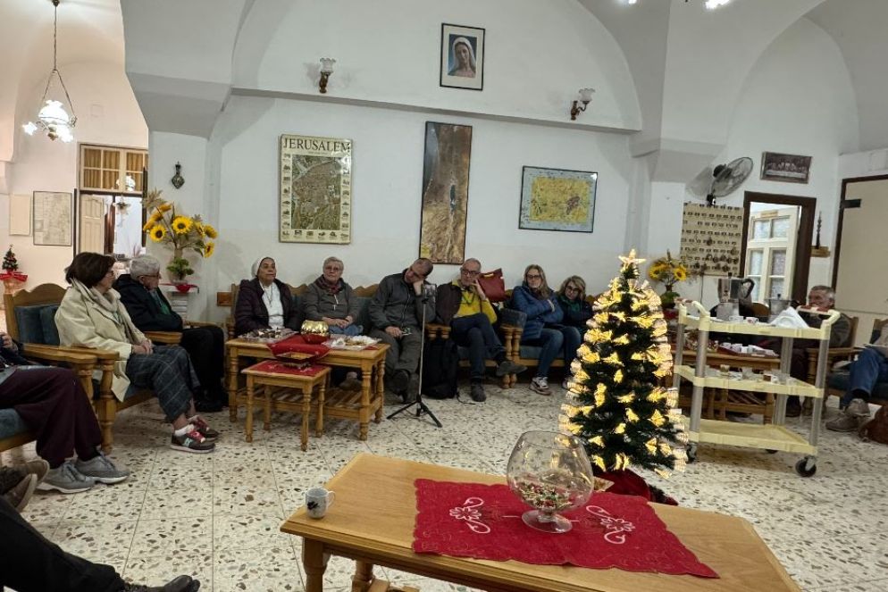 Un momento del pellegrinaggio della diocesi di Bologna in Terra Santa dei primi giorni di gennaio 2025 - .