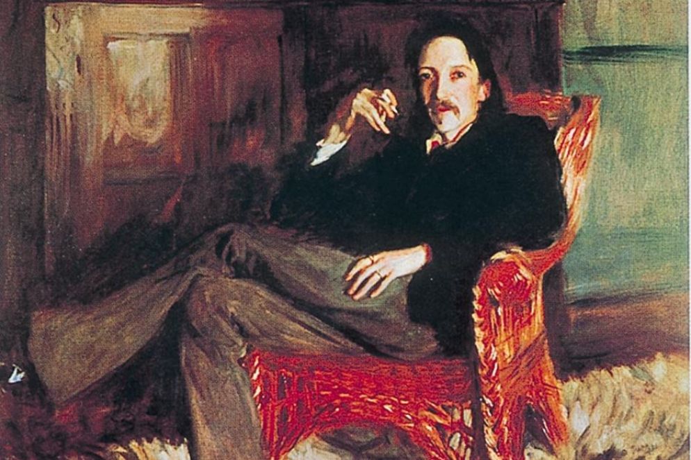 Un ritratto dello scrittore Robert Louis Stevenson - Foto d'archivio