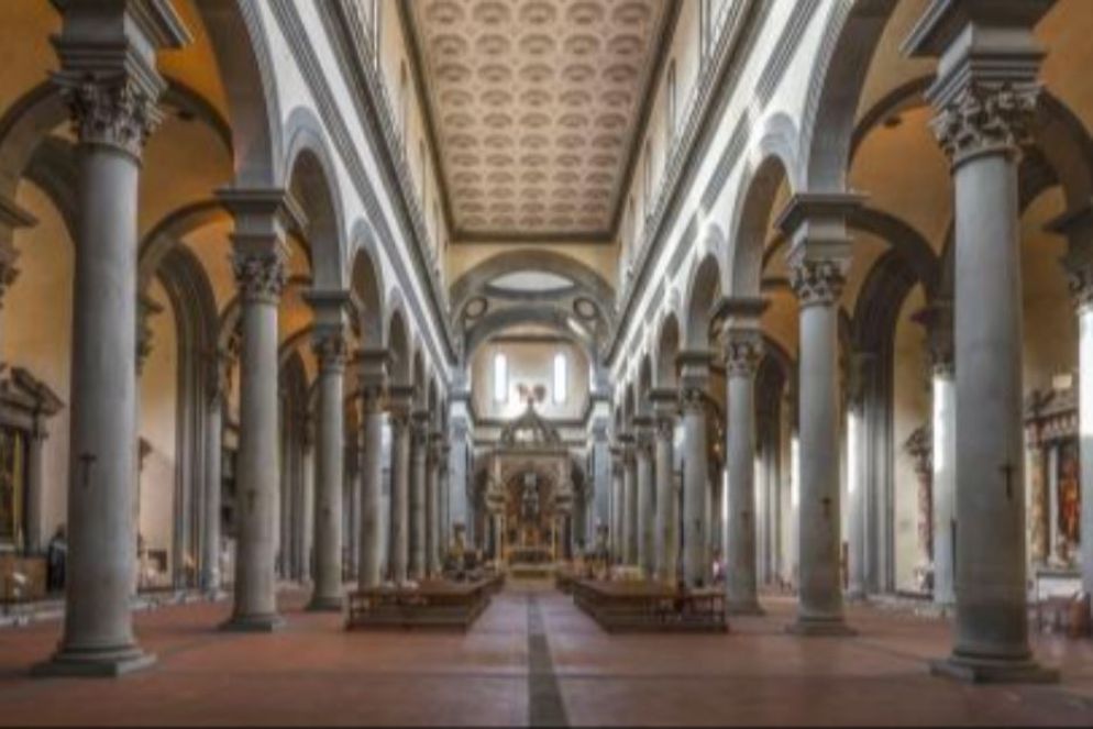 L’interno della basilica di Santo Spirito a Firenze - Max Mandel