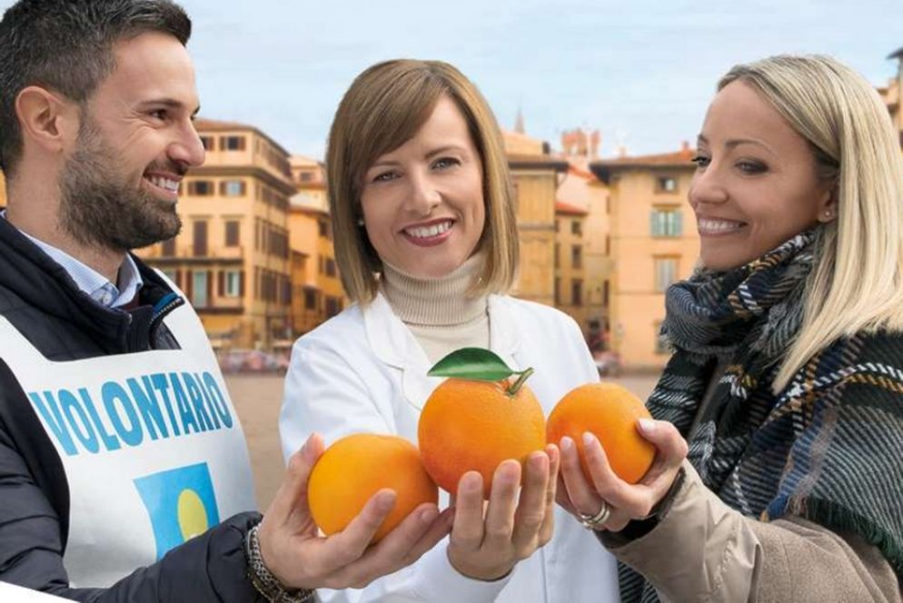 L'immagine-simbolo della campagna per le Arance della Salute 2022