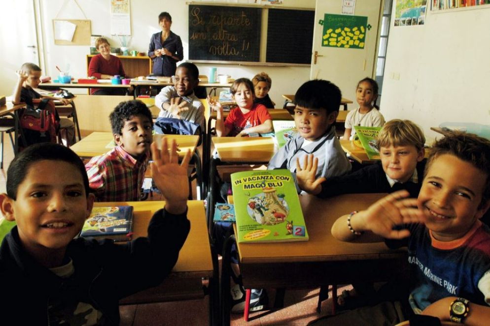 Una classe multietnica in Italia - .