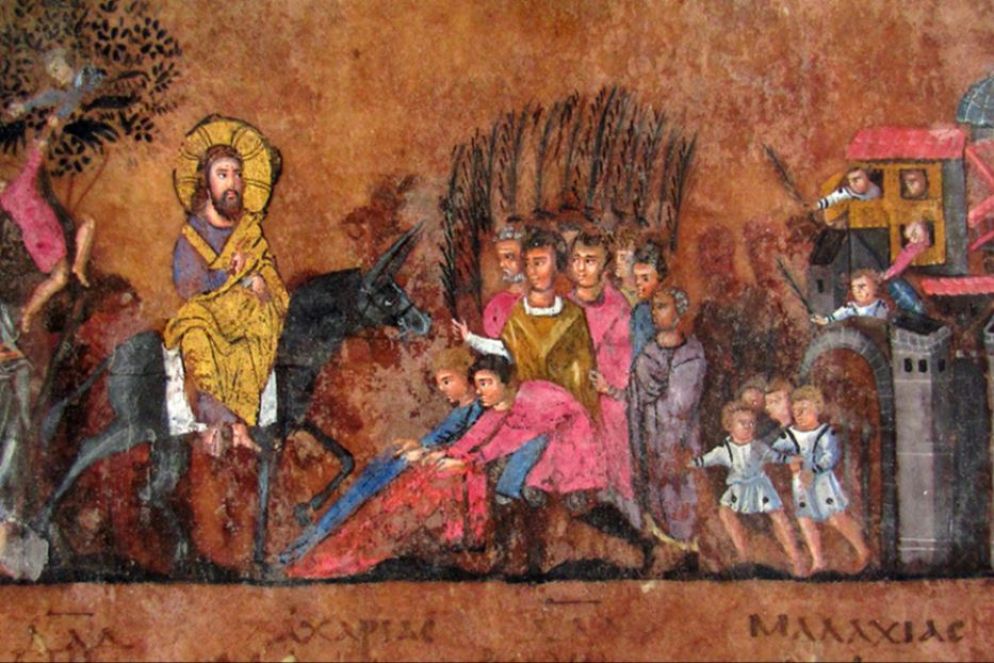 Particolare del Codex Purpureus Rossanensis - Visentin