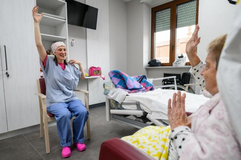 Terapie all'hospice del Cottolengo a Chieri - Foto Andrea Pellegrini - Ufficio Stampa Cottolengo