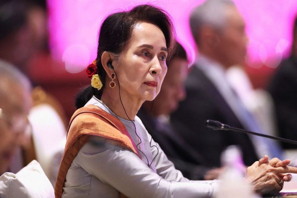 Aung San Suu Kyi nel novembre del 2019 - REUTERS
