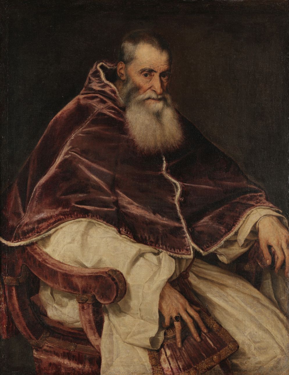 Tiziano, "Ritratto di Paolo III" (Napoli, Museo di Capodimonte) - .