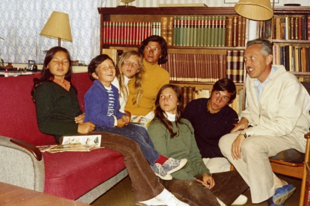 Lejeune con la sua famiglia in una foto inedita