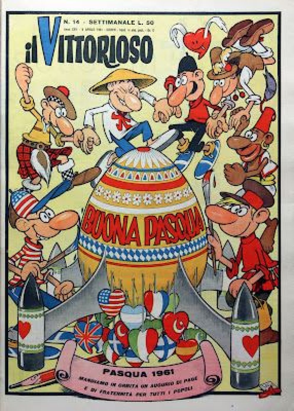 Una copertina del "Vittorioso" firmata da Jacovitti - .