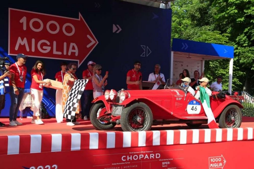 Andrea Vesco e Fabio Salvinelli vincitori della 1000 Miglia 2022, a bordo di un'Alfa Romeo 6C 1750 SS ZAGATO del 1929 - .