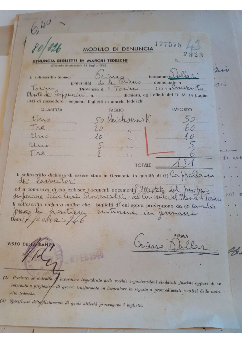 Primo Dallari, Torino, frate cappuccino, in Germania come cappellano dei lavoratori - Anrp