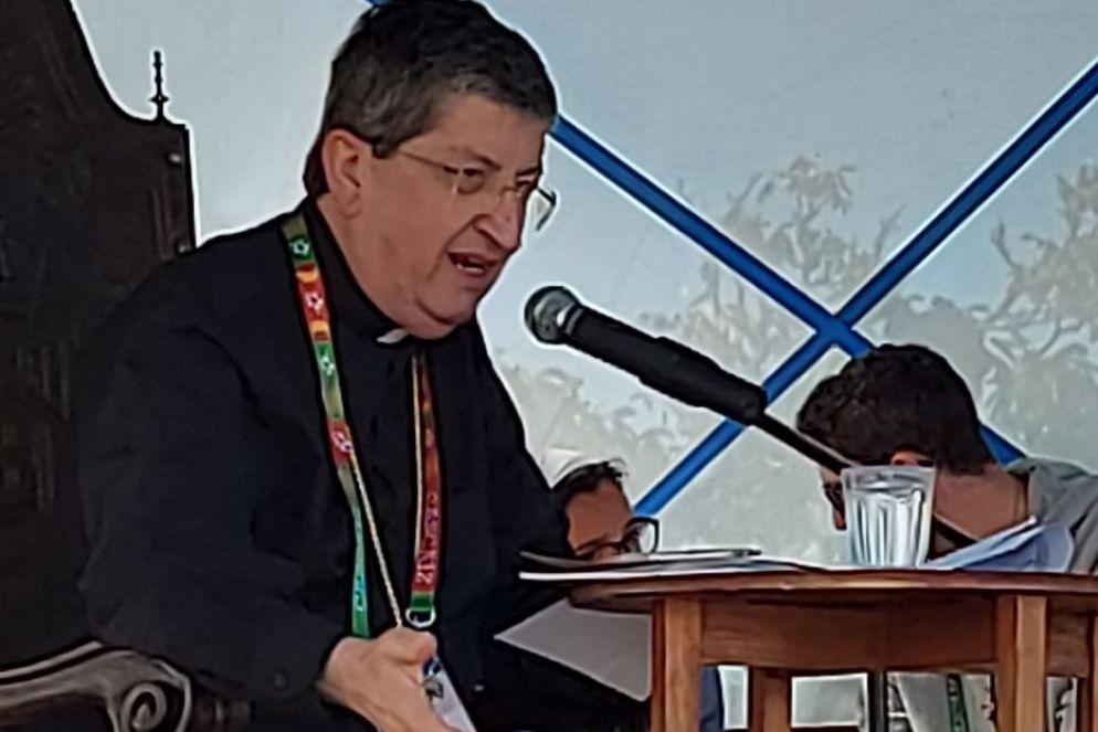 L'arcivescovo di Firenze durante la catechesi sulla misericordia