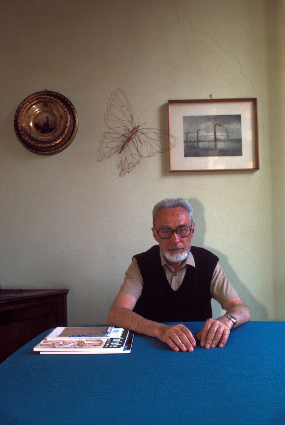 René Burri, "La farfalla e il Lager" , 1985 - © René Burri/via edizioni Aquario