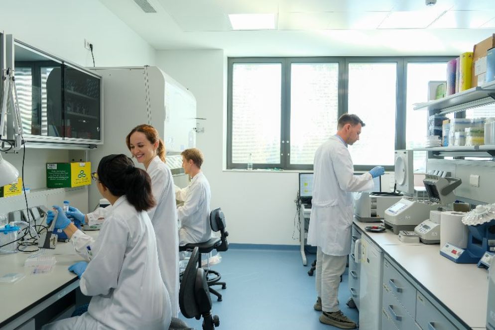 Il gruppo di ricerca guidato da Enrico Lugli - Ufficio stampa Humanitas