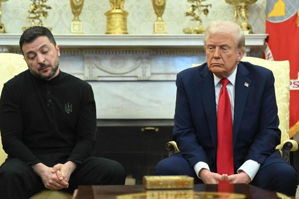 Un altro momento di tensione durante lo scontro nello Studio Ovale - Ansa