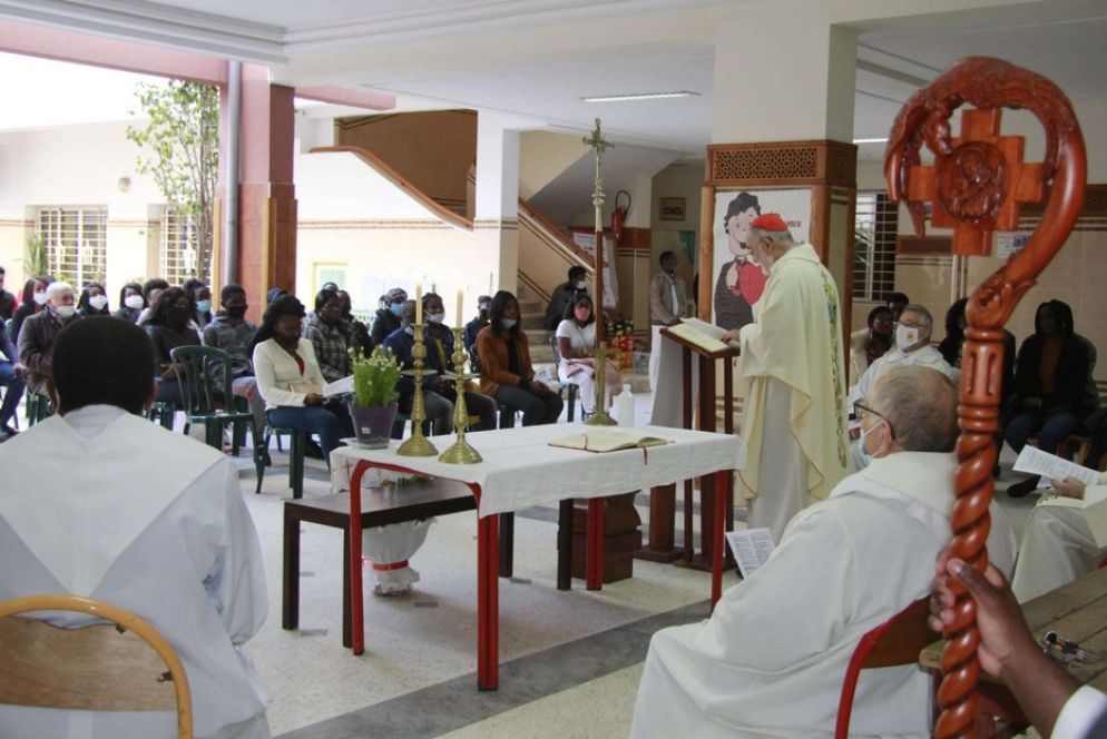 Il cardinale López Romero durante una celebrazione a Rabat - @dioceserabat