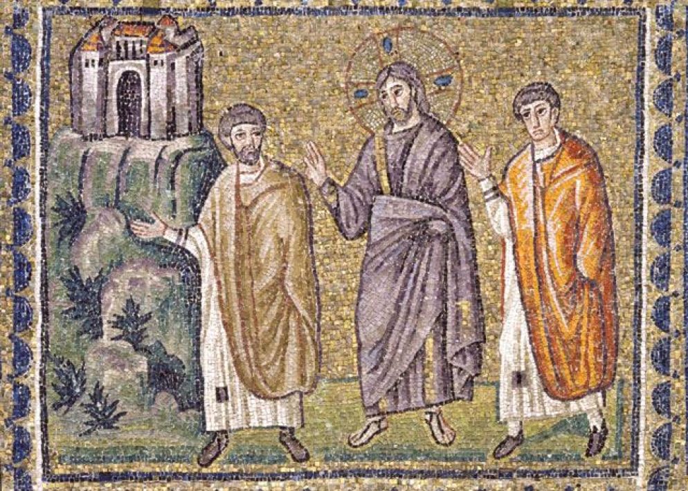 "I discepoli di Emmaus", Ravenna, basilica di Sant'Apollinare Nuovo